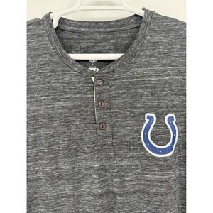 NFL x Darius Rucker Indianapolis Colts Collection Gray Henley Shirt XXXL
